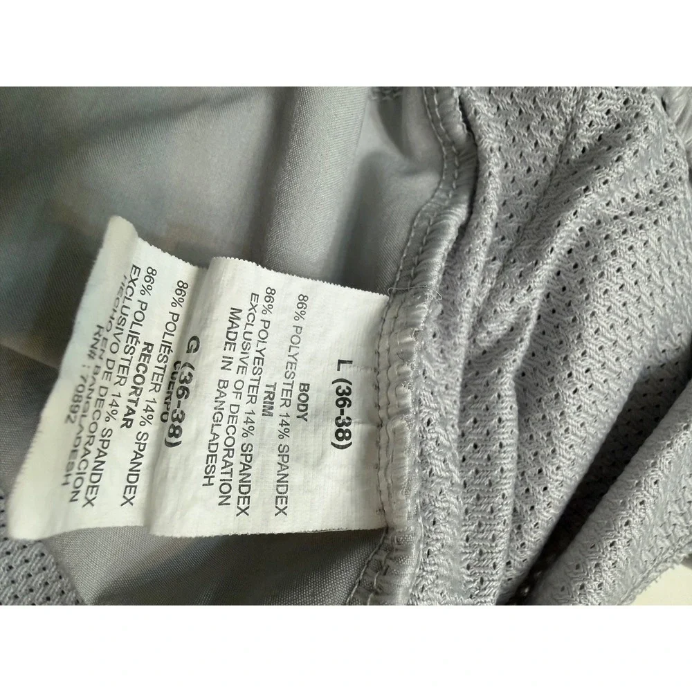 Layer 8‎ Mens Q-Wick Dry Athletic Shorts Gray Elastic Waist Size Large L 36-38